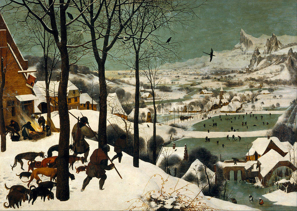 Hunters in the Snow by Pieter Bruegel the Elder in the Kunsthistorisches Museum in Vienna