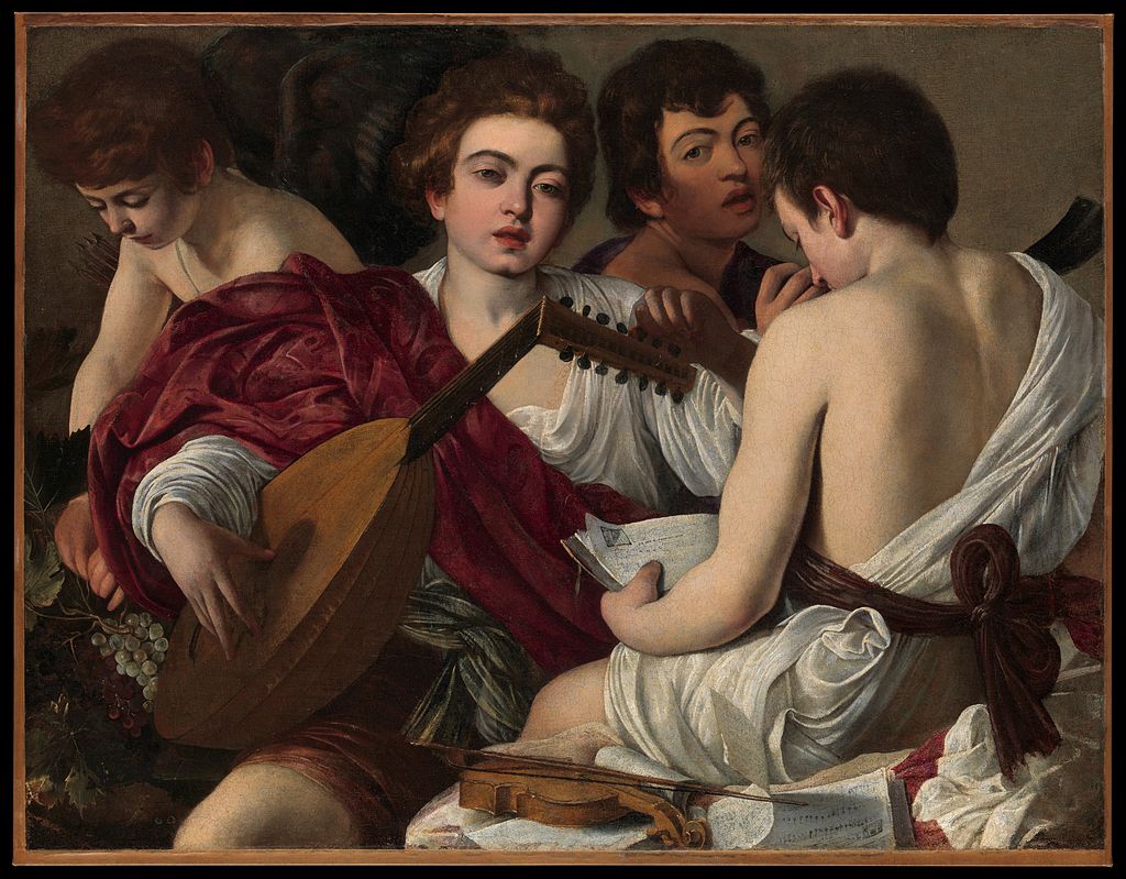 The Musicians by Caravaggio in the Metropolitan Museum of Art