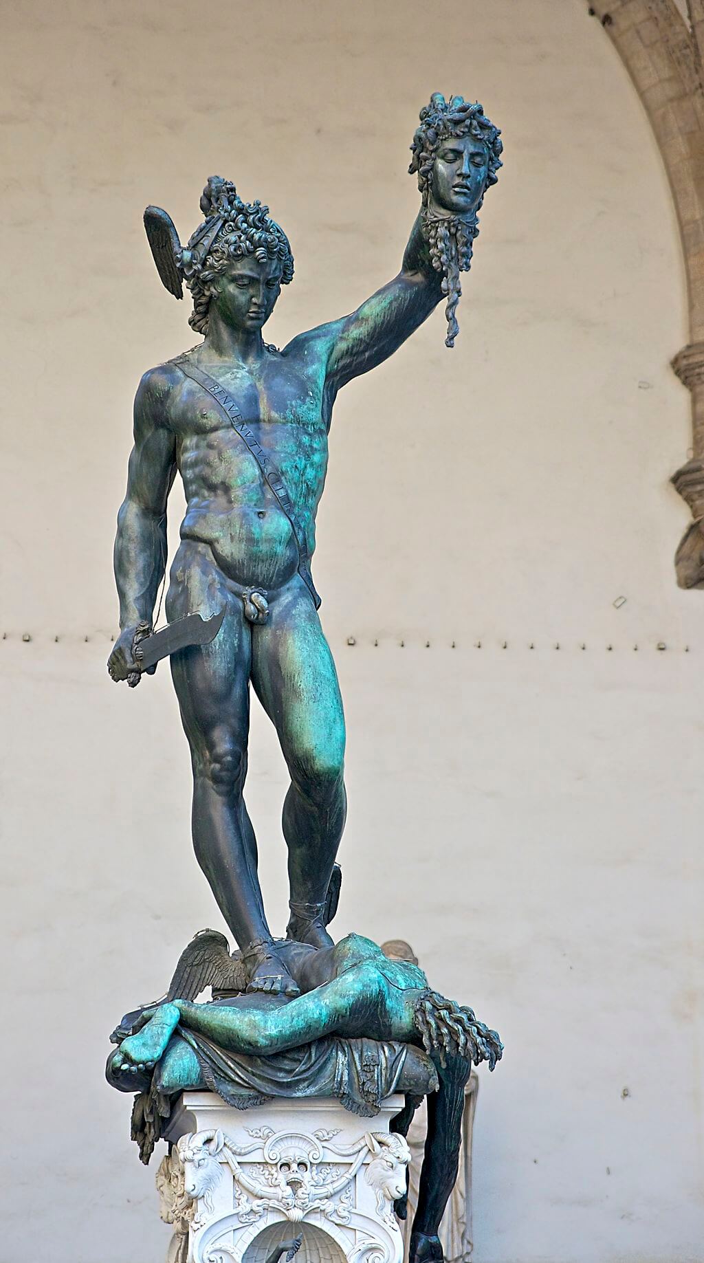 Perseus with the Head of Medusa by Benvenuto Cellini in Florence