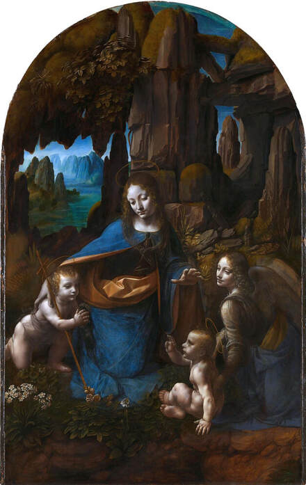 Virgin of the Rocks by Leonardo da Vinci in the National Gallery in London
