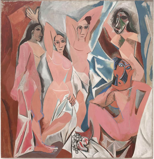 Les Demoiselles d'Avignon by Pablo Picasso in the Museum of Modern Art (MoMA) in New York