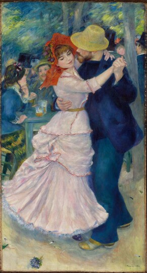 Dance at Bougival by Pierre-Auguste Renoir in the Museum of Fine Arts in Boston