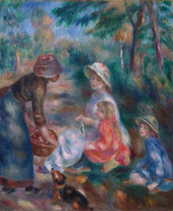 The Apple Seller by Pierre-Auguste Renoir in the Cleveland Museum of Art