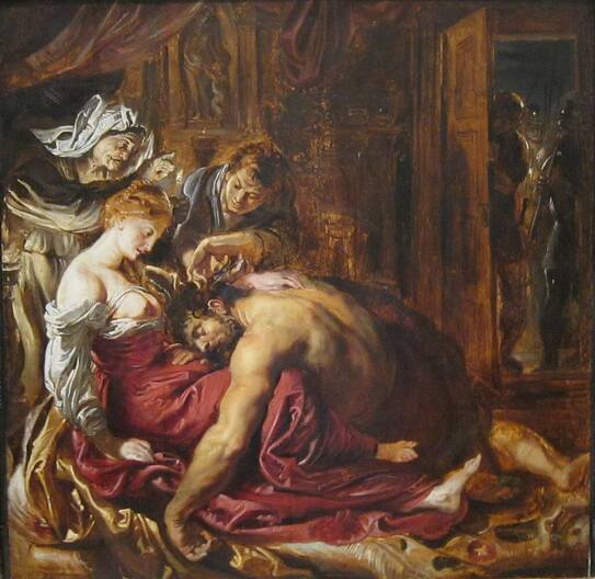 Preliminary study for Samson and Delilah by Peter Paul Rubens
