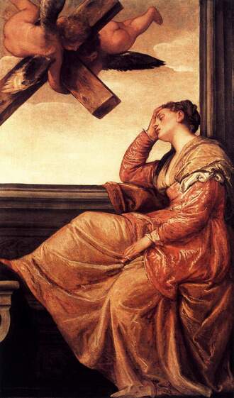 The Vision of Saint Helena by Paolo Veronese in the National Gallery in London