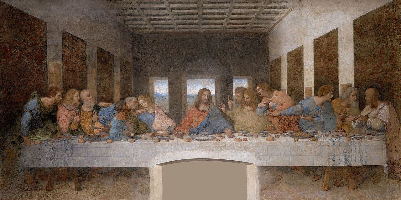The Last Supper by Leonardo da Vinci in the Santa Maria delle Grazie church in Milan