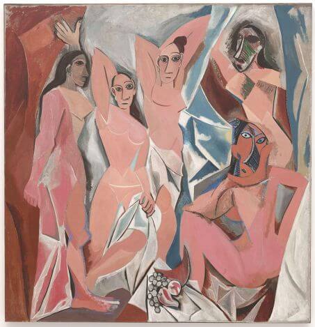 Les Demoiselles d'Avignon by Pablo Picasso in the Museum of Modern Art in New York