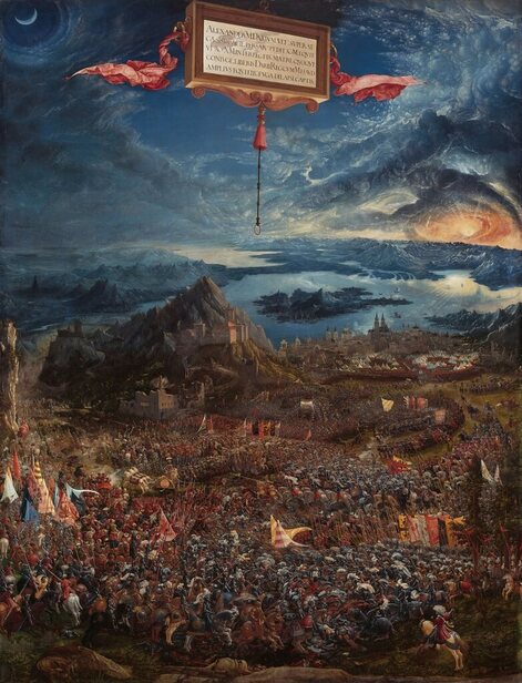 The Battle of Alexander at Issus, painted by Albrecht Altdorfer in 1529