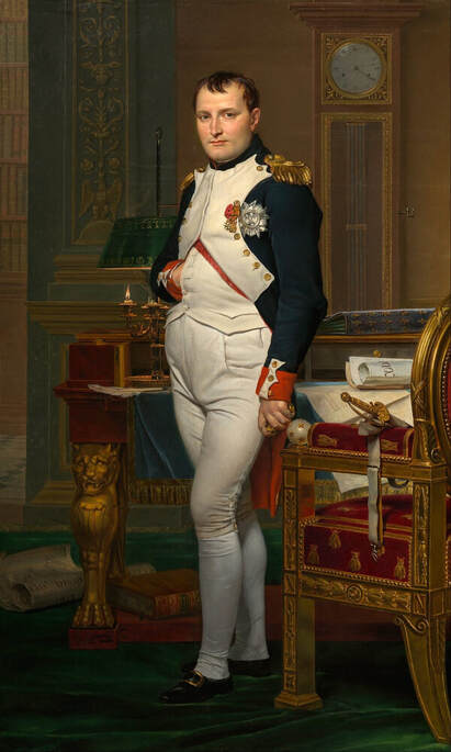 The Emperor Napoleon in his Study at the Tuileries, 1812 by Jacques-Louis David in the National Gallery of Art in Washington, DC
