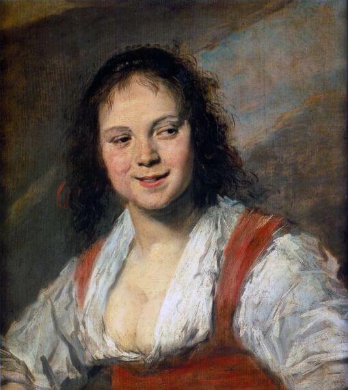 Gypsy Girl by Frans Hals in the Louvre Museum in Paris