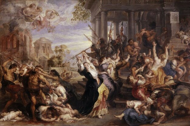 Massacre of the Innocents by Peter Paul Rubens in the Alte Pinakothek in Munich
