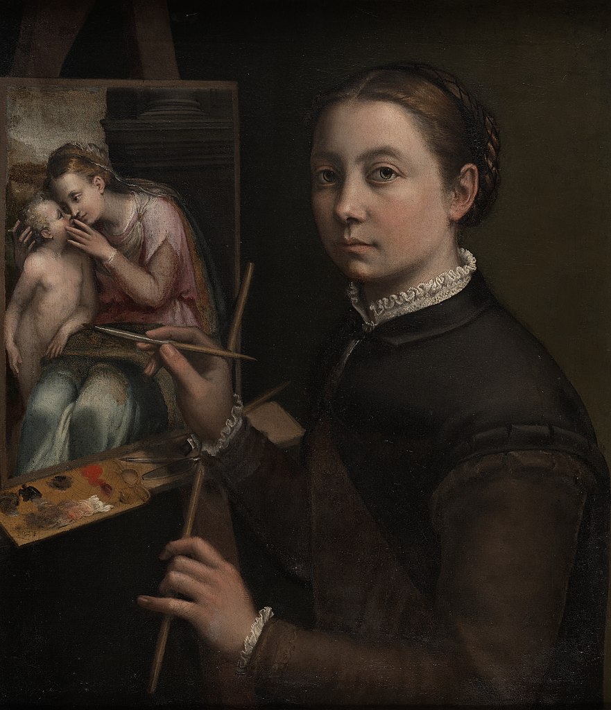 Self Portrait at the Easel (1556) by Sofonisba Anguissola