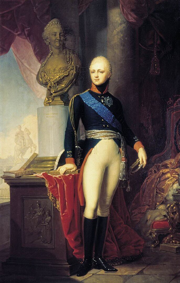Portrait of Grand Duke Alexander Pavlovich of Russia (1800) by Borovikovsky