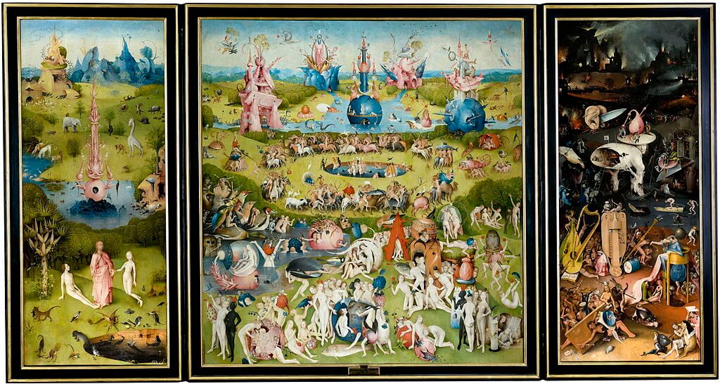 The Garden of Earthly Delights by Hieronymus Bosch in the Prado Museum in Madrid