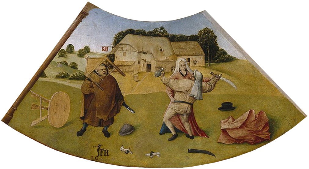 Scene of Wrath from The Seven Deadly Sins and the Four Last Things by Hieronymus Bosch