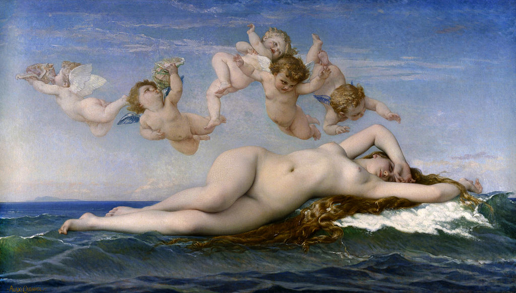The Birth of Venus by Alexandre Cabanel in the Musee d'Orsay in Paris