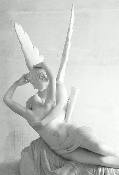 Psyche Revived by Cupid's Kiss by Antonio Canova in the Louvre Museum in Paris