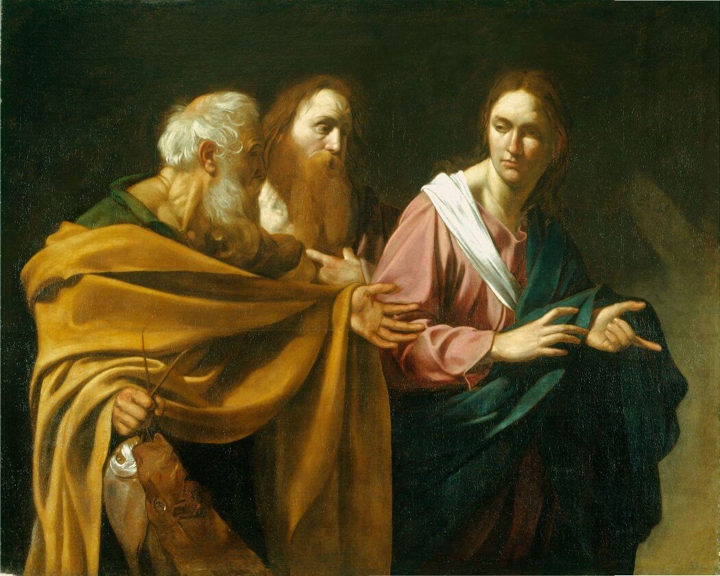 The Calling of Saints Peter and Andrew by Caravaggio in the British Royal Collection 