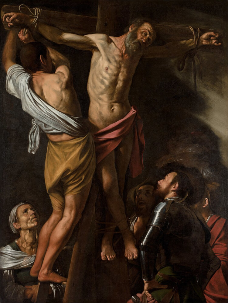 The Crucifixion of Saint Andrew by Caravaggio in the Cleveland Museum of Art