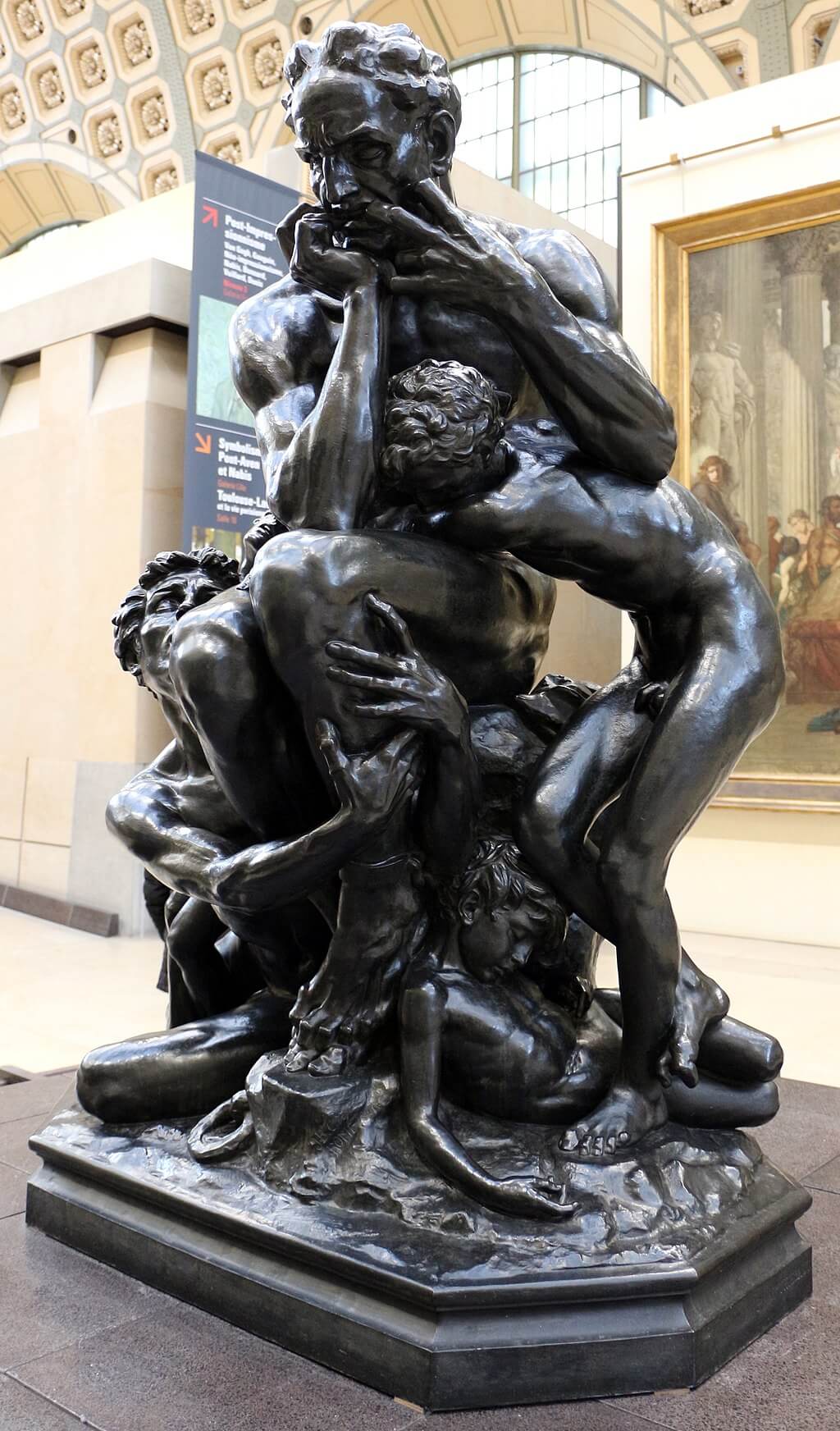 Bronze version of Ugolino and His Sons by Jean-Baptiste Carpeaux in the Musee d'Orsay