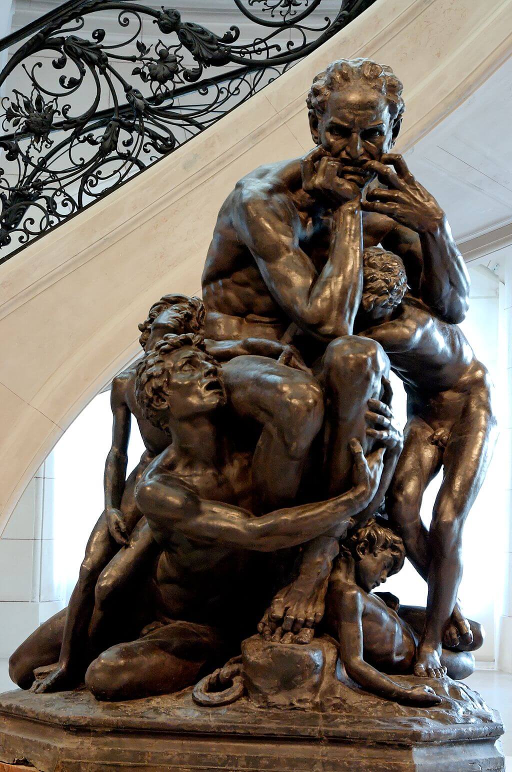 Plaster version of Ugolino and His Sons by Jean-Baptiste Carpeaux in the Petit Palais in Paris