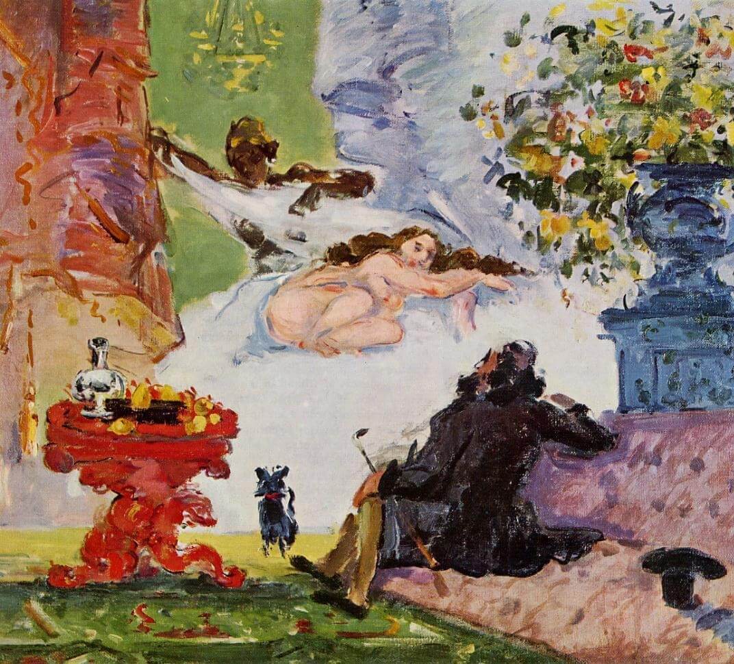 A Modern Olympia (c. 1874) by by Paul Cézanne