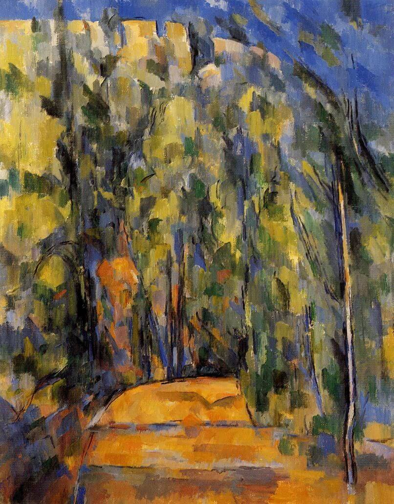 Bend in Forest Road (1906) by Paul Cézanne