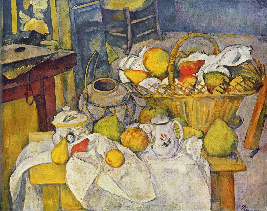 Still Life With Basket of Fruit (1888-1890) by Paul Cézanne