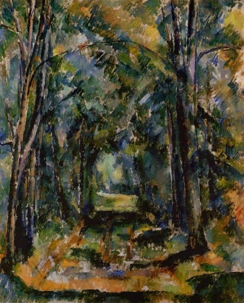 The Alley at Chantilly (1888) by Paul Cézanne