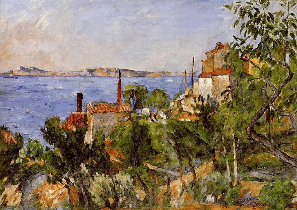 The Sea at L'Estaque (1876) by Paul Cezanne