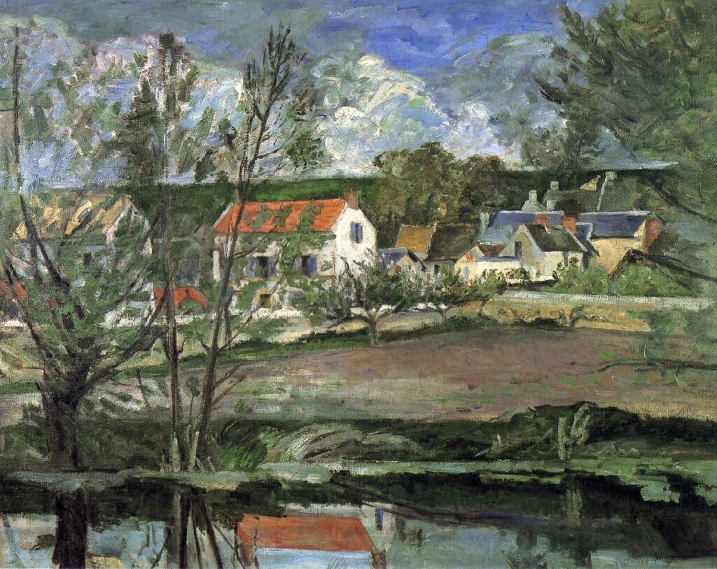 Village on the Banks of the Oise (c. 1874) by Paul Cezanne