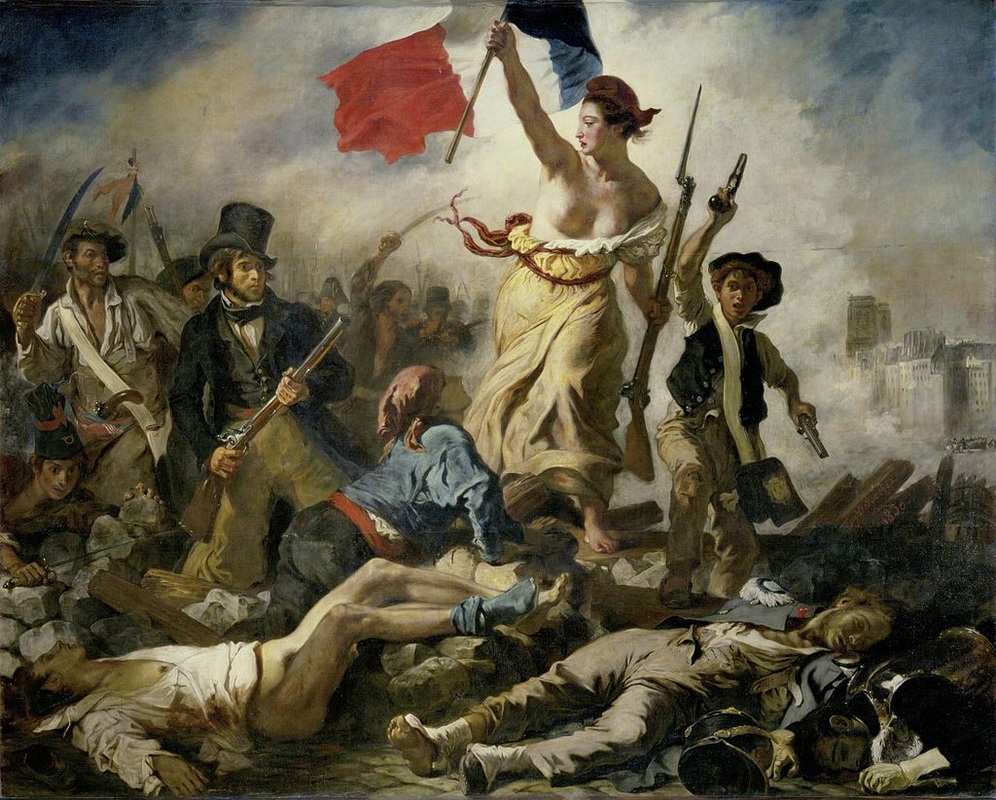 Liberty Leading the People by Eugène Delacroix in the Louvre Museum in Paris
