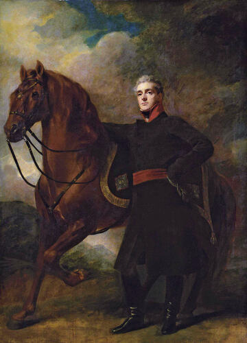 Portrait of Alexander Hamilton and His Horse