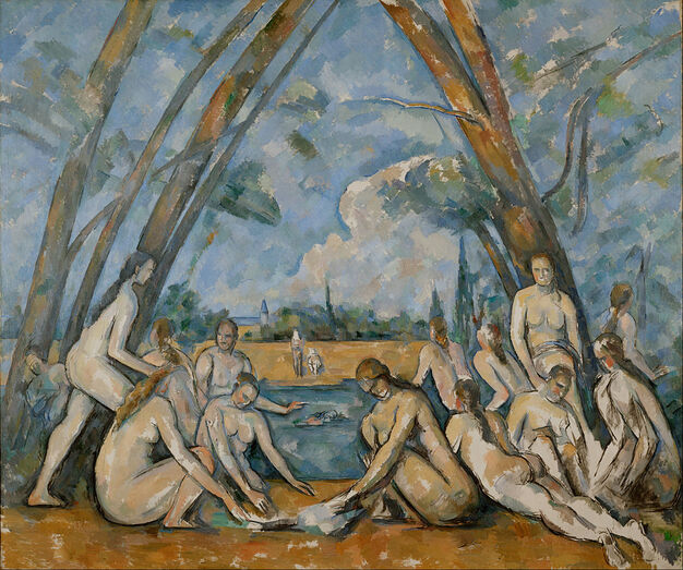 The Large Bathes by Paul Cezanne in the Philadelphia Museum of Art