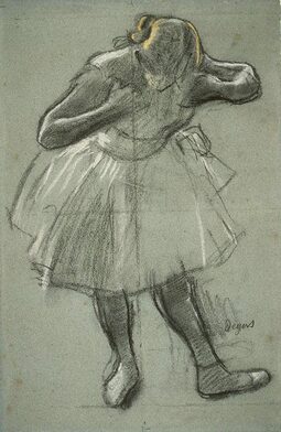 Dancer Bending Forward by Edgar Degas in the Art Institute of Chicago