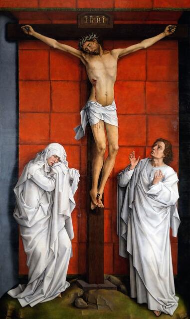 Escorial Crucifixion by Rogier van der Weyden in the Escorial Palace in Madrid