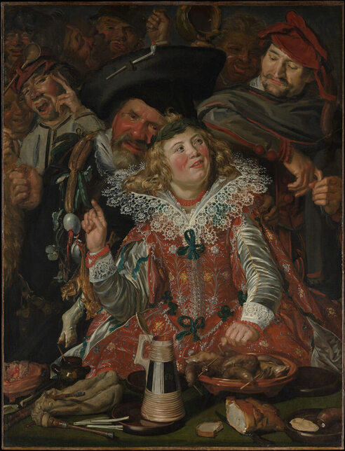 Merrymakers at Shrovetide by Frans Hals in the Metropolitan Museum of Art in New York