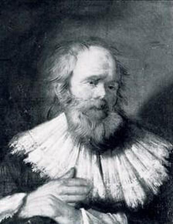 Saint Mark by Frans Hals in the Pushkin Museum before restoration