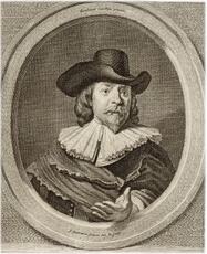 Portrait of Frans banning Cocq by Jacobus Houbraken