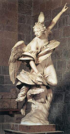Angel of Annunciation by Francesco Mochi in the St. Peter's Cathedral