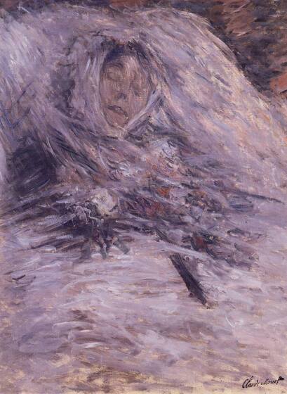 Camille Monet on her Deathbed by Claude Monet in the Musee d'Orsay in Paris