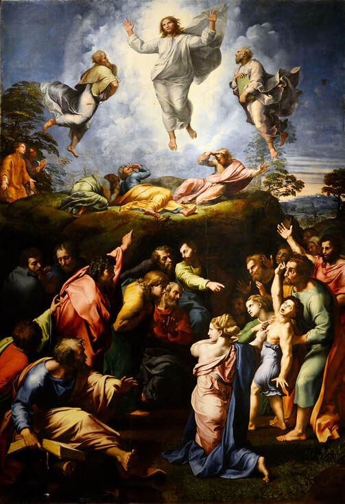 Transfiguration by Raphael in the Vatican Museums in Rome