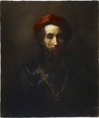 Portrait of a Rabbi, possibly by Rembrandt