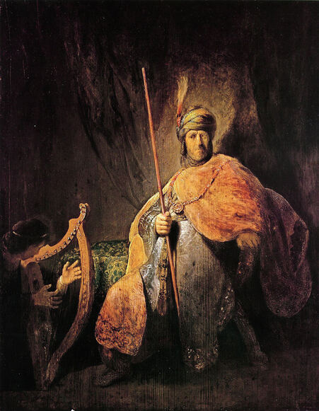 Early version of Saul and David by Rembrandt