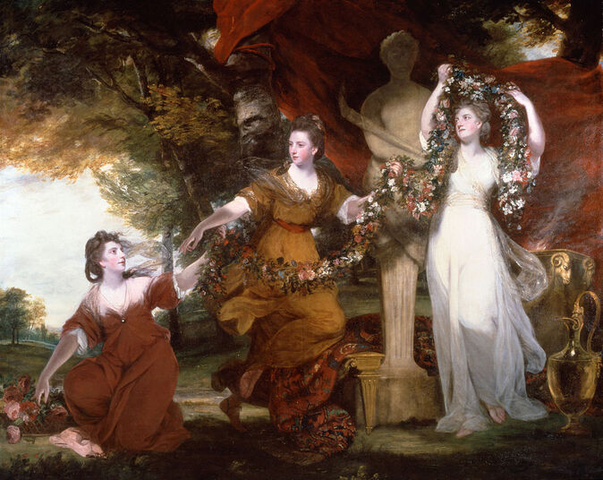 Three Ladies Adorning a Term of Hymen by Joshua Reynolds in Tate Britain