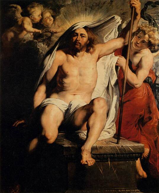 Christ Risen by Peter Paul Rubens in the Palazzo Pitti in Florence