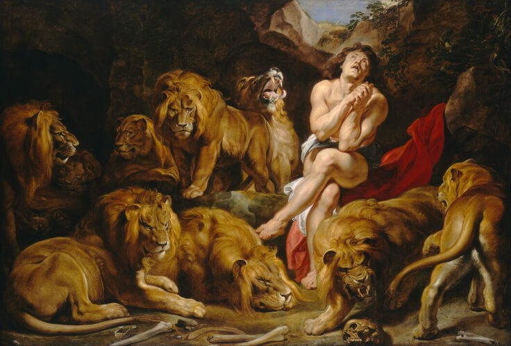 Daniel in the Lions' Den by Peter Paul Rubens in the National Gallery of Art in Washington, DC