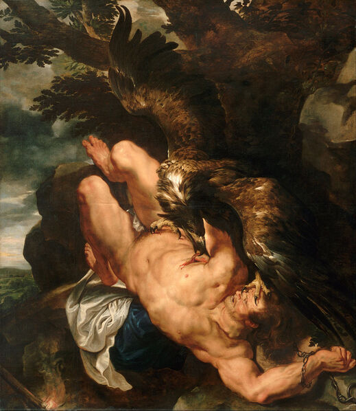 Prometheus Bound by Peter Paul Rubens in the Philadelphia Museum of Art