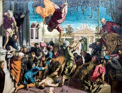 Miracle of the Slave by Tintoretto in the Gallerie dell’Accademia in Venice