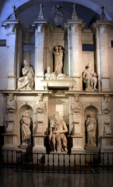 Tomb of Pope Julius II in the San Pietro in Vincoli Church in Rome